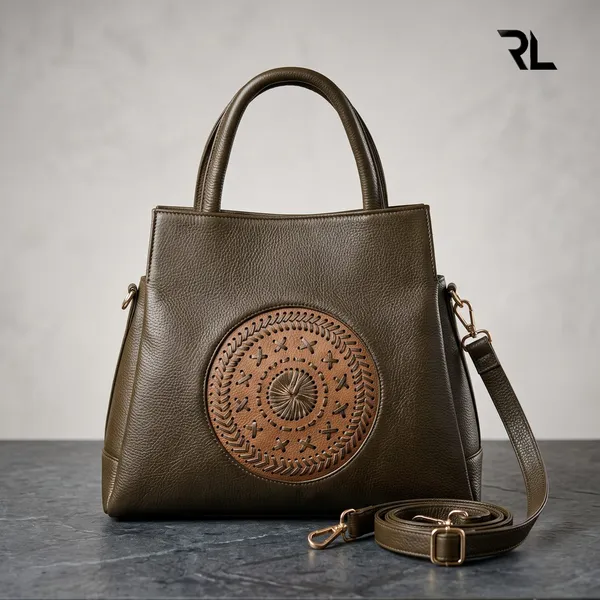 Structured_Medallion_Tote_-_Art_No._701_Brown