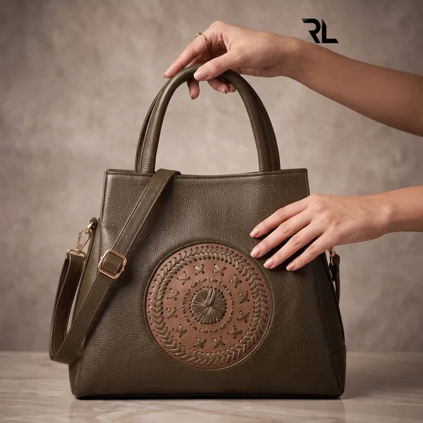 Structured_Medallion_Tote_-_Art_No._701_Brown