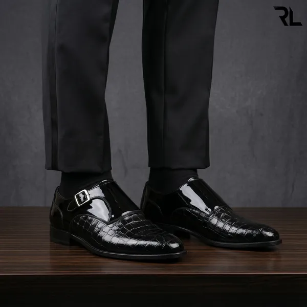 The_Sovereign_Black_Crocodile_Patent_Monk_Strap_|_Art_No:_3003