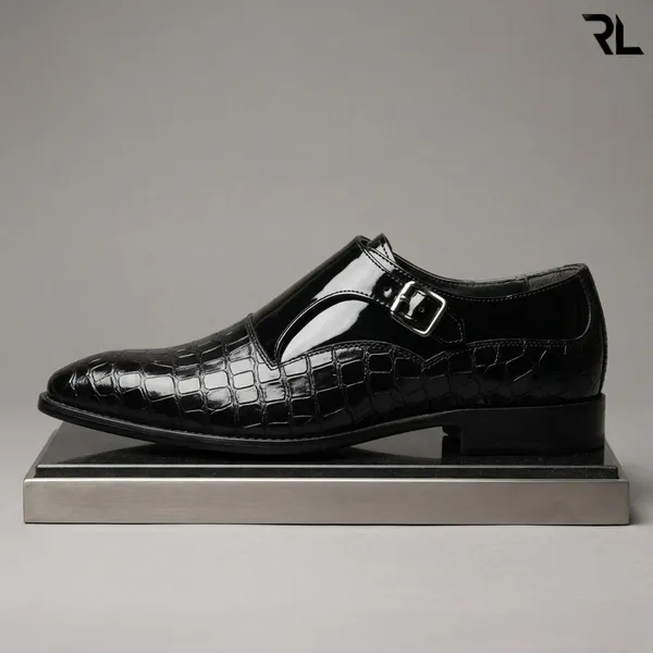 The_Sovereign_Black_Crocodile_Patent_Monk_Strap_|_Art_No:_3003