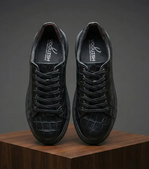 Voguish_Croco_Print_Luxury_Sneaker_Extra_Light_Sole_Black