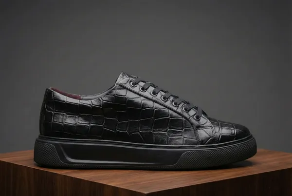 Voguish_Croco_Print_Luxury_Sneaker_Extra_Light_Sole_Black