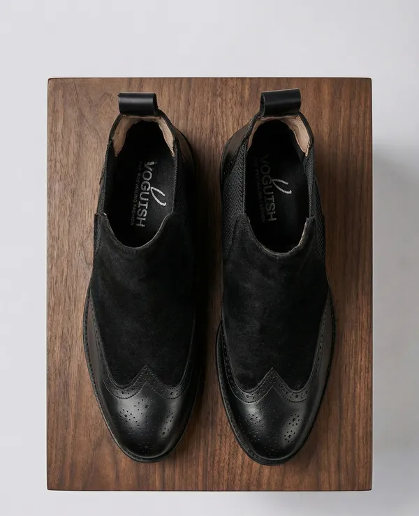 Voguish_Semi_Brouge_Chelsea_Boot_Black