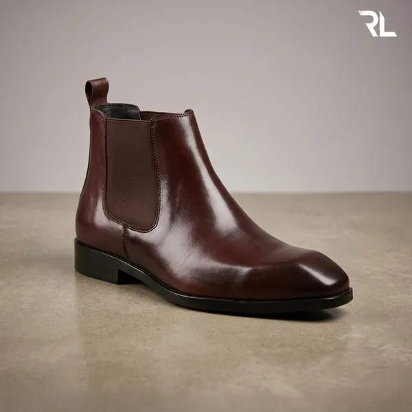 Italian_Inspired_Men'S_Genuine_Leather_Chelsea_Boot_Brown