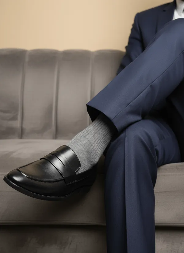 Men'S_Genuine_Leather_Penny_Loafer_Tpr_Sole_Black