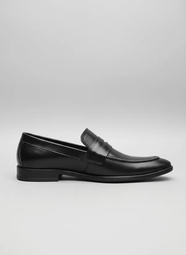 Men'S_Genuine_Leather_Penny_Loafer_Tpr_Sole_Black