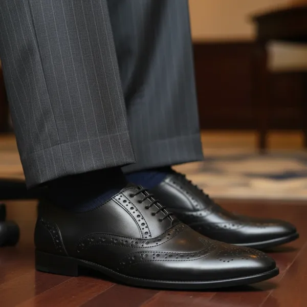 Men�S_Brogue_Formal_Shoes_Wingtip_Lace-Up_Tpr_Sole