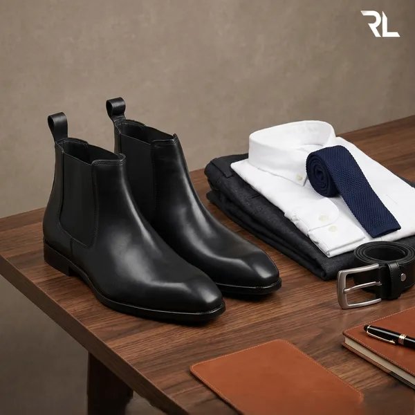 Italian_Inspired_Men'S_Genuine_Leather_Chelsea_Boot
