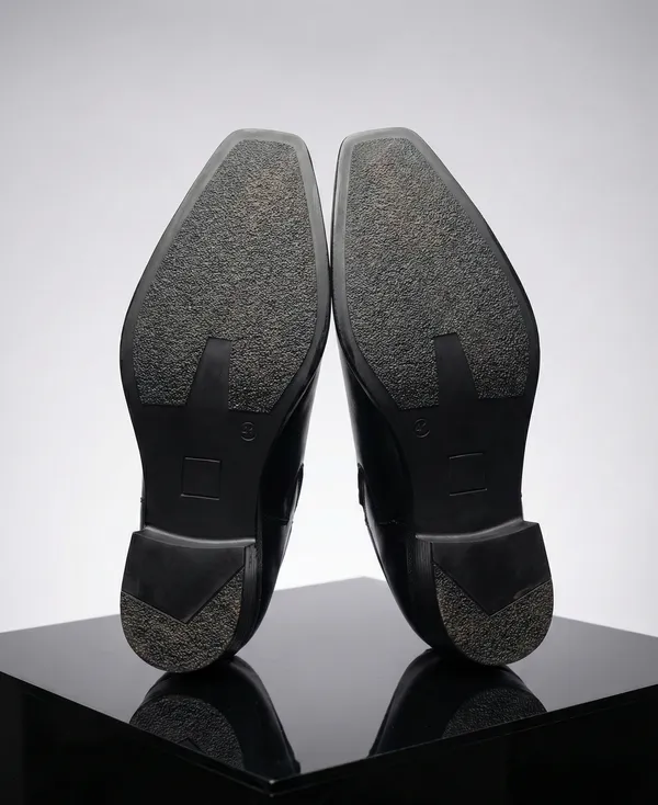 Black_Italian_Genuine_Leather_Cuban_Heel_Chelsea_Boot