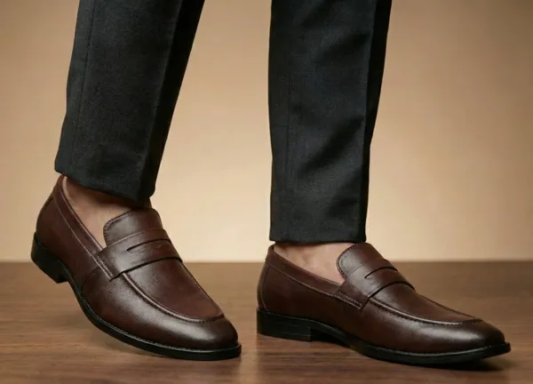 Men's_Brown_Genuine_Leather_Penny_Loafer