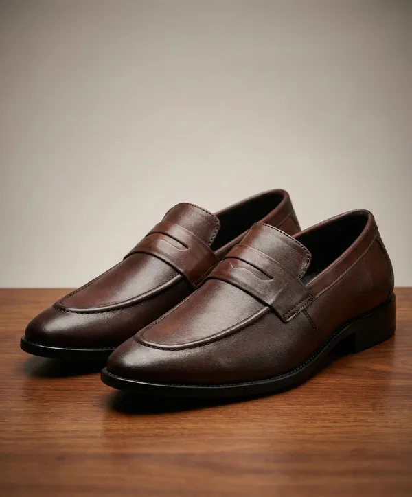 Men's_Brown_Genuine_Leather_Penny_Loafer