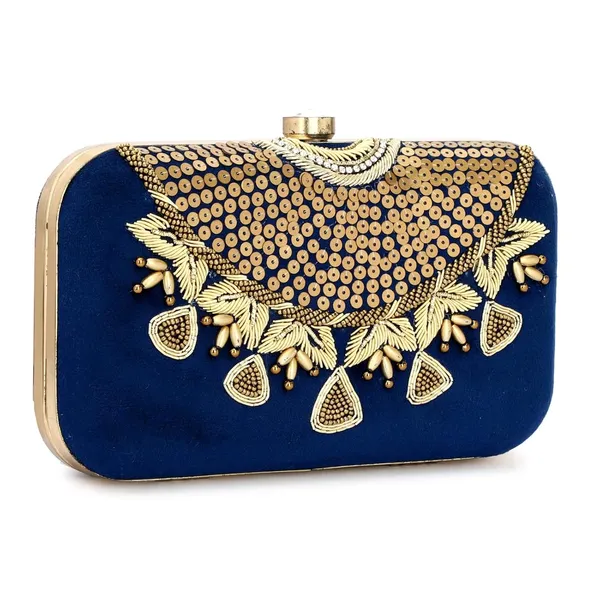 Navy_Blue_Velvet_Premium_Clutch_Box_For_Women