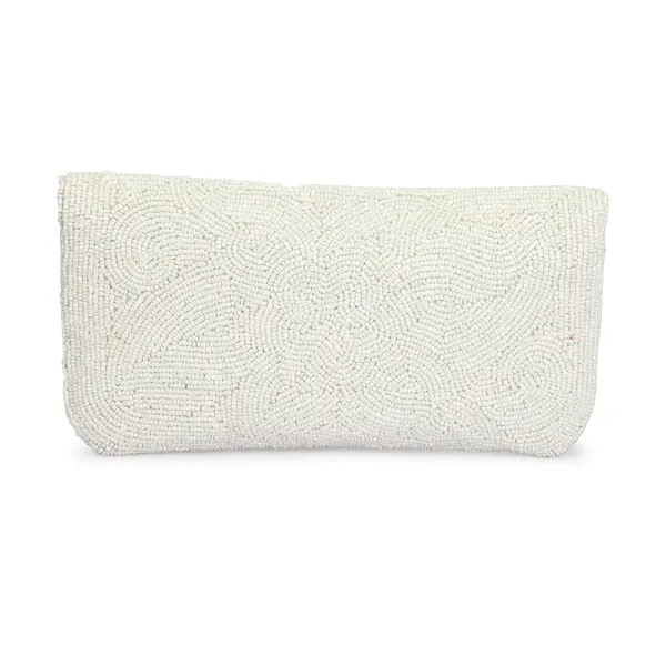 White_Velvet_Premium_Clutch_Purse_For_Women