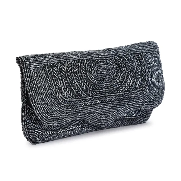 Grey_Polyster_Premium_Purse_For_Women