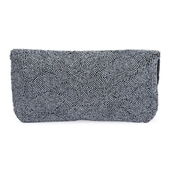 Grey_Polyster_Premium_Purse_For_Women