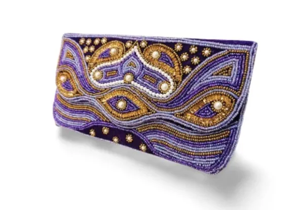 Purple_Velvet_Premium_Clutch_Bag_For_Women