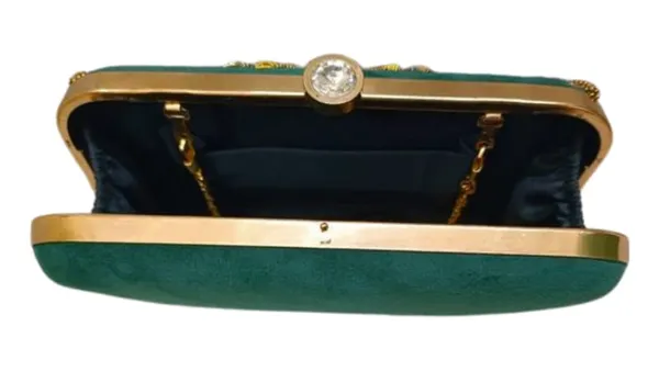 Green_Velvet_Premium_Clutch_Box_For_Women
