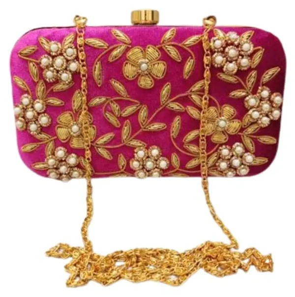 Pink_Cotton_Premium_Clutch_For_Women
