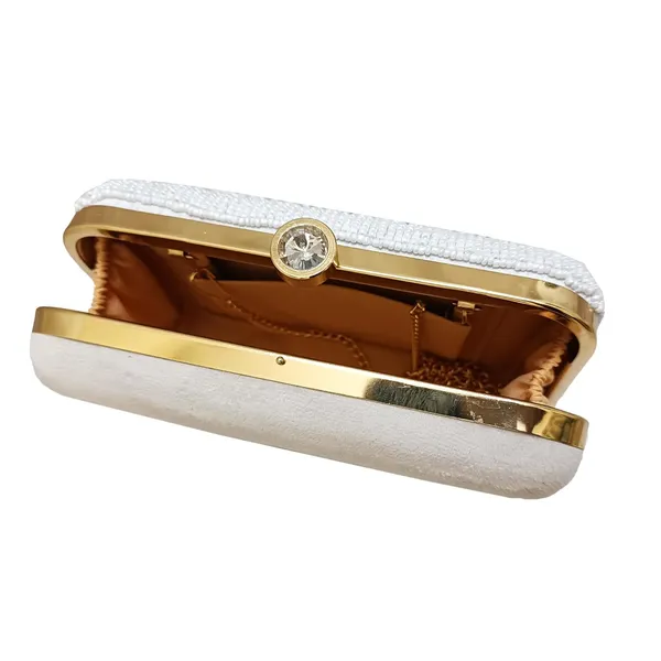 White_Velvet_Premium_Clutch_Box_For_Women