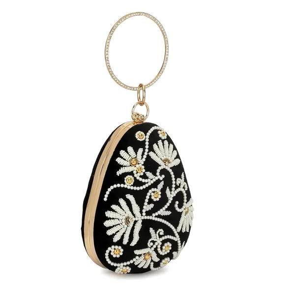 Black_Cotton_Premium_Clutch_Box_Purse_For_Women