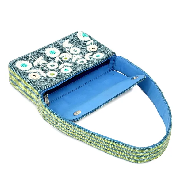 Solid_Blue_Cotton_Premium_Clutch_Purse_For_Women