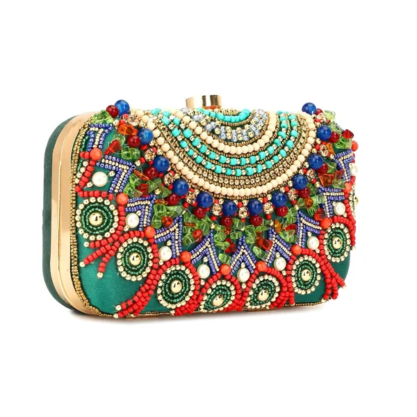 Multicolor_Velvet_Premium_Clutch_Purse_For_Women