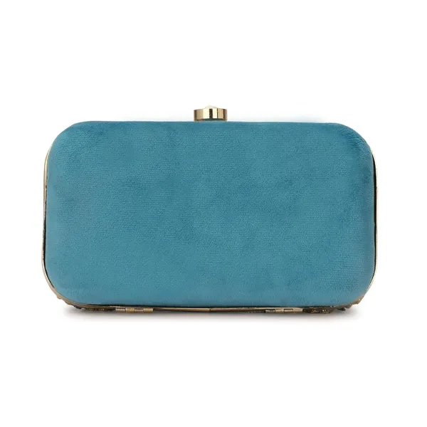Skyblue_Cotton_Premium_Clutch_Purse_For_Women
