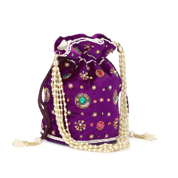 Purple_Cotton_Premium_Potli_Bag_For_Women
