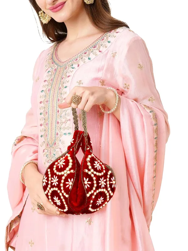 Red_Cotton_Premium_Poti_Purse_For_Women
