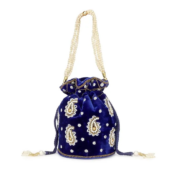 Blue_Cotton_Premium_Potli_Box_Purse_For_Women
