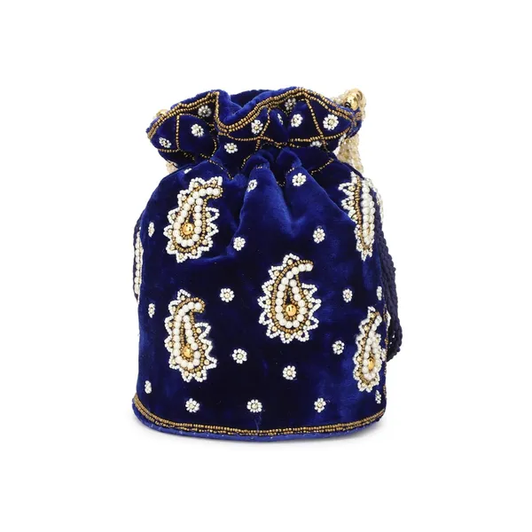 Blue_Cotton_Premium_Potli_Box_Purse_For_Women