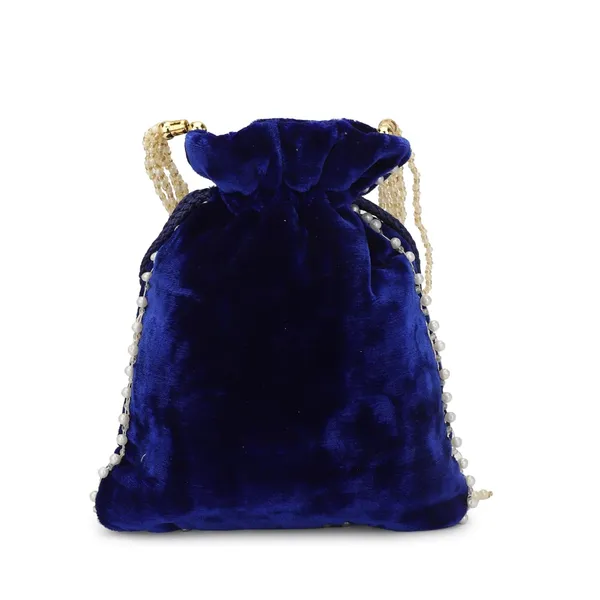Blue_Velvet_Premium_Potli_Bag_For_Women