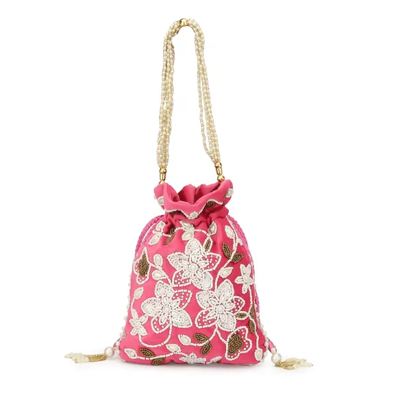 Light_Pink_Velvet_Premium_Potli_Bag_For_Women
