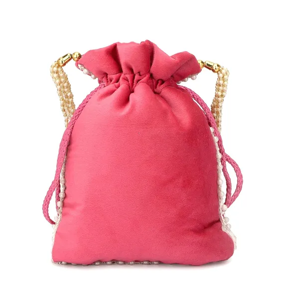 Light_Pink_Velvet_Premium_Potli_Bag_For_Women