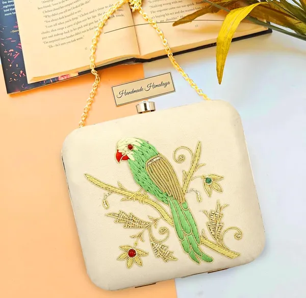 Beige_Cotton_Premium_Clutch_Box_Purse_For_Women