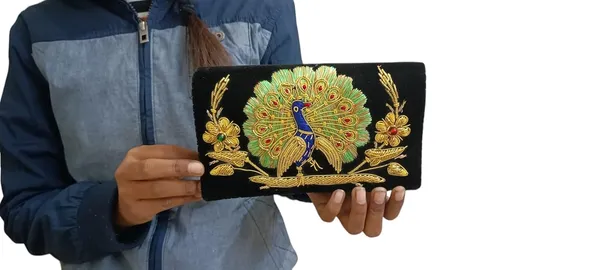 Black_Cotton_Premium_Clutch_Box_Purse_For_Women