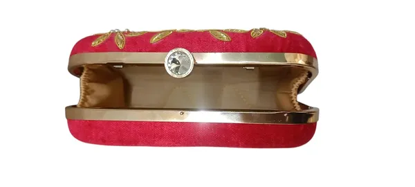 Red_Cotton_Premium_Clutch_Box_Purse_For_Women