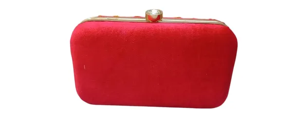 Red_Cotton_Premium_Clutch_Box_Purse_For_Women