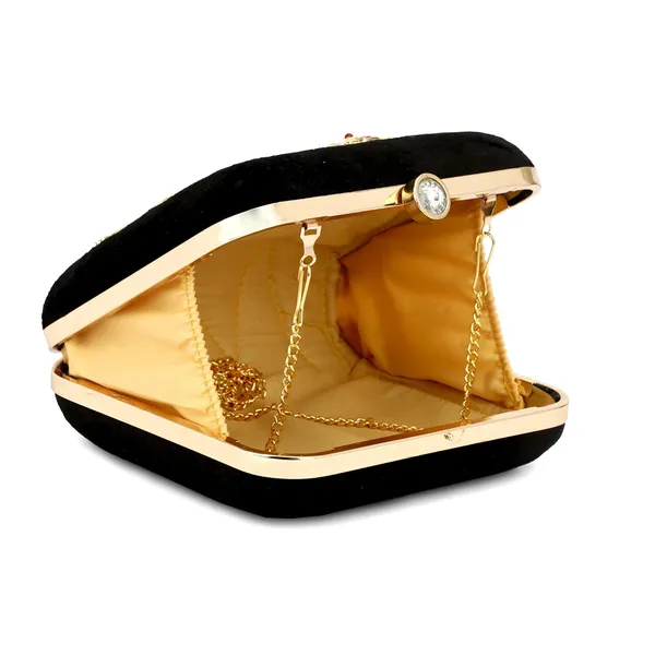 Black_Cotton_Premium_Clutch_Box_Purse_For_Women