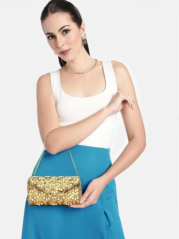 Golden_Premium_Clutch_Box_Purse_For_Women