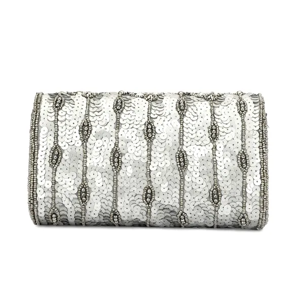 Grey_Cotton_Premium_Clutch_Box_Purse_For_Women