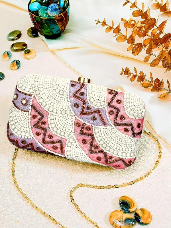 Multicolor_Cotton_Premium_Clutch_Box_Purse_For_Women