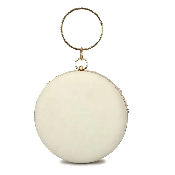 Cream_Cotton_Premium_Clutch_Box_Purse_For_Women