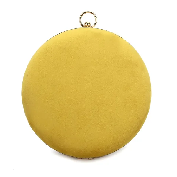 Yellow_Cotton_Premium_Clutch_Box_Purse_For_Women