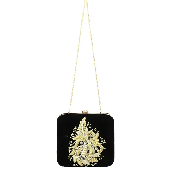 Black_Velvet_Premium_Clutch_Box_Purse_For_Women