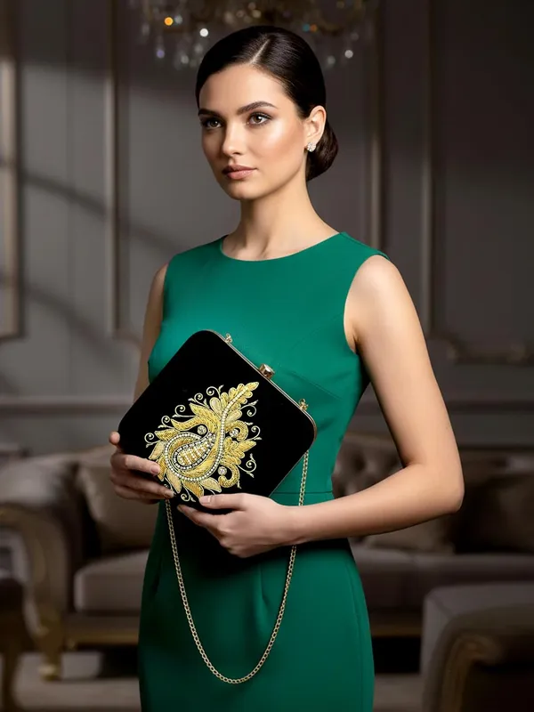 Black_Velvet_Premium_Clutch_Box_Purse_For_Women