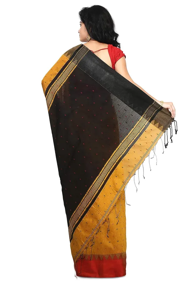 Multicolor_Cotton_Silk_Saree_With_Blouse_Piece_For_Women