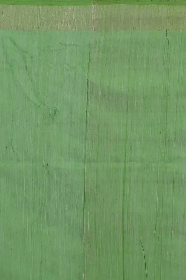 Green_Cotton_Silk_Soft_Dhakai_Jamdani_Saree_With_Zari_Border_For_Women