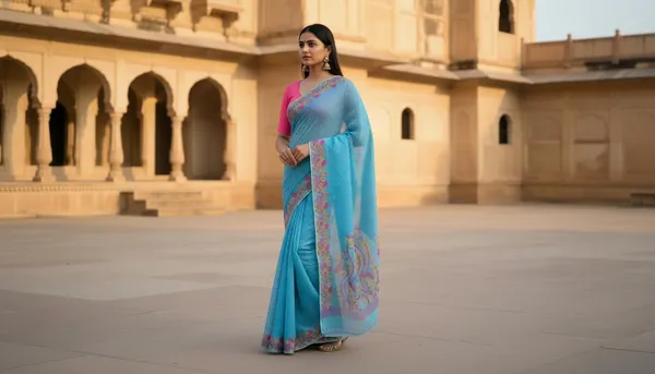 Light_Blue_Soft_Resham_Dhakai_Jamdani_Saree_Without_Starch_Without_Blouse_Piece_For_Women