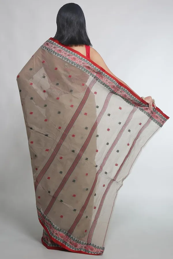 Grey_Pure_Cotton_Saree_With_Designer_Border_For_Women